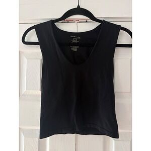 Intimately Free People Black Seamless Scoop Neck Crop Tank Top XS/S OB402138